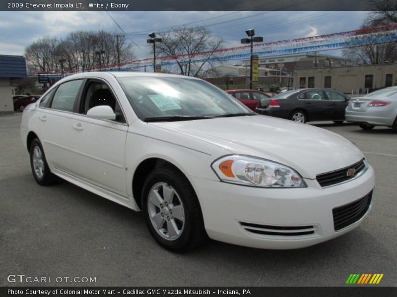 White / Ebony 2009 Chevrolet Impala LT