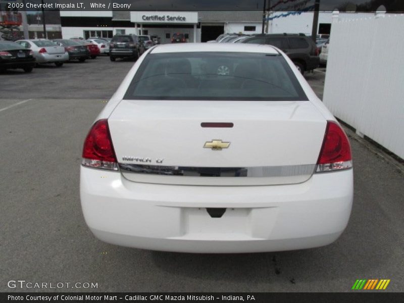 White / Ebony 2009 Chevrolet Impala LT