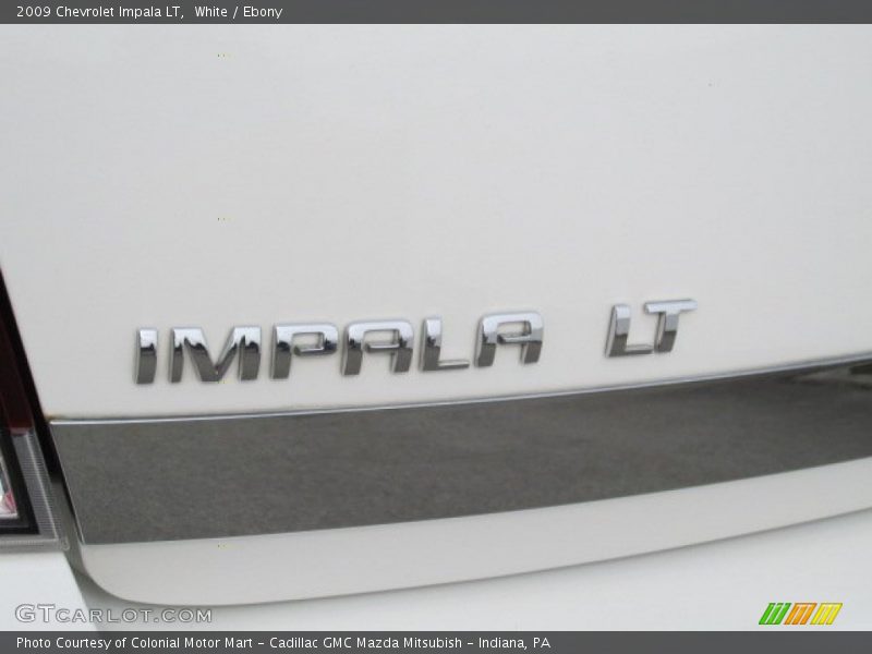 White / Ebony 2009 Chevrolet Impala LT