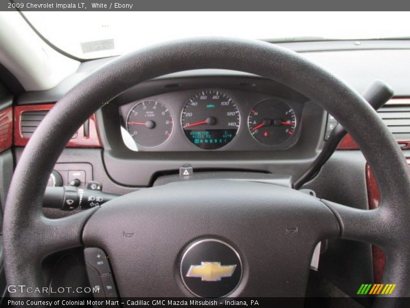 White / Ebony 2009 Chevrolet Impala LT