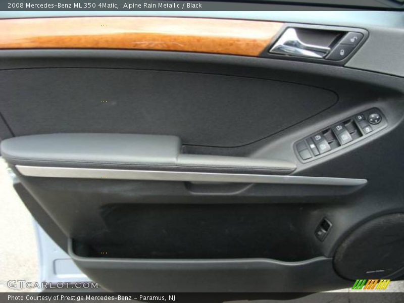 Alpine Rain Metallic / Black 2008 Mercedes-Benz ML 350 4Matic