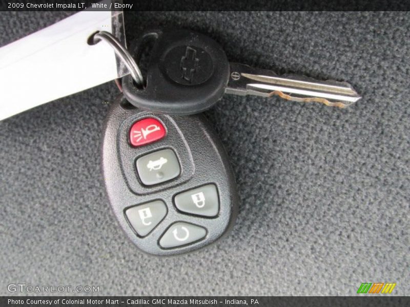 White / Ebony 2009 Chevrolet Impala LT