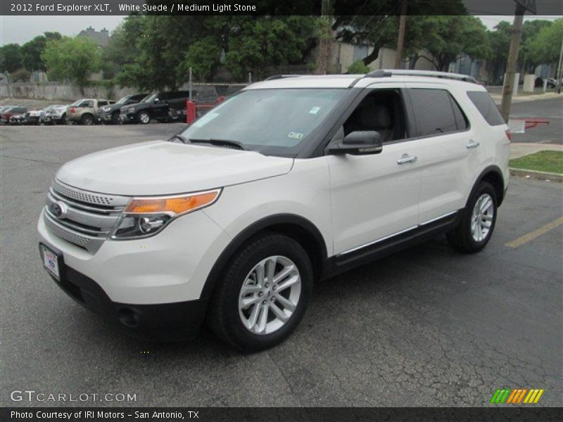 White Suede / Medium Light Stone 2012 Ford Explorer XLT
