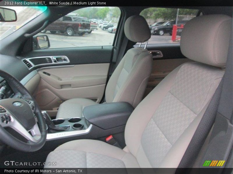 White Suede / Medium Light Stone 2012 Ford Explorer XLT