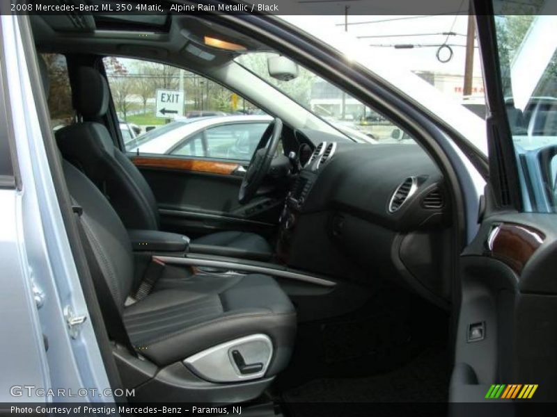 Alpine Rain Metallic / Black 2008 Mercedes-Benz ML 350 4Matic