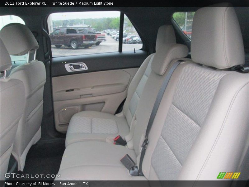 White Suede / Medium Light Stone 2012 Ford Explorer XLT