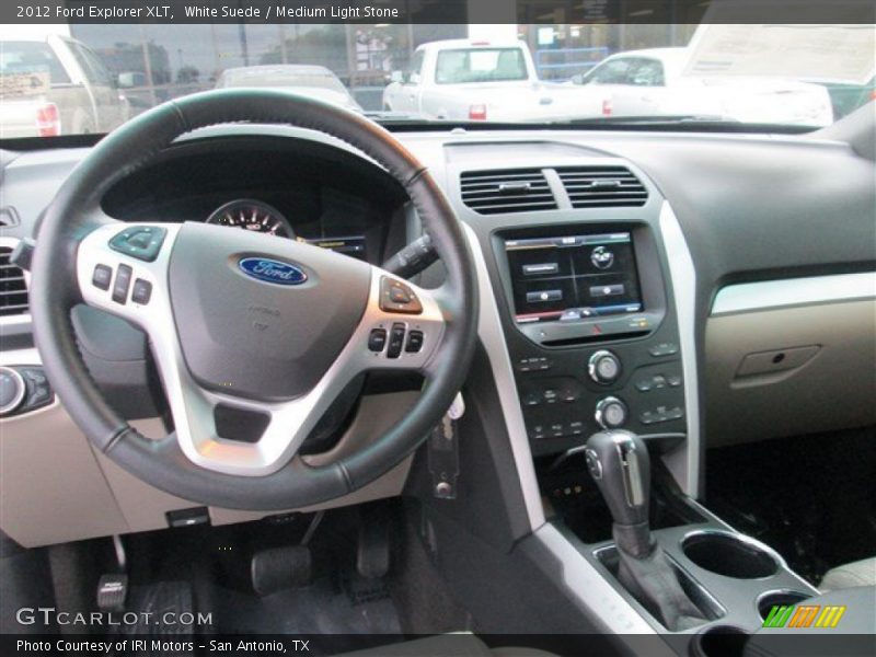White Suede / Medium Light Stone 2012 Ford Explorer XLT