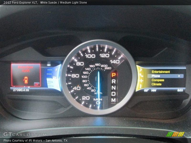White Suede / Medium Light Stone 2012 Ford Explorer XLT