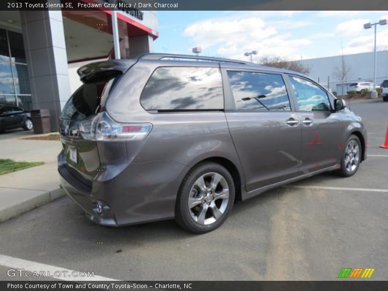 Predawn Gray Mica / Dark Charcoal 2013 Toyota Sienna SE