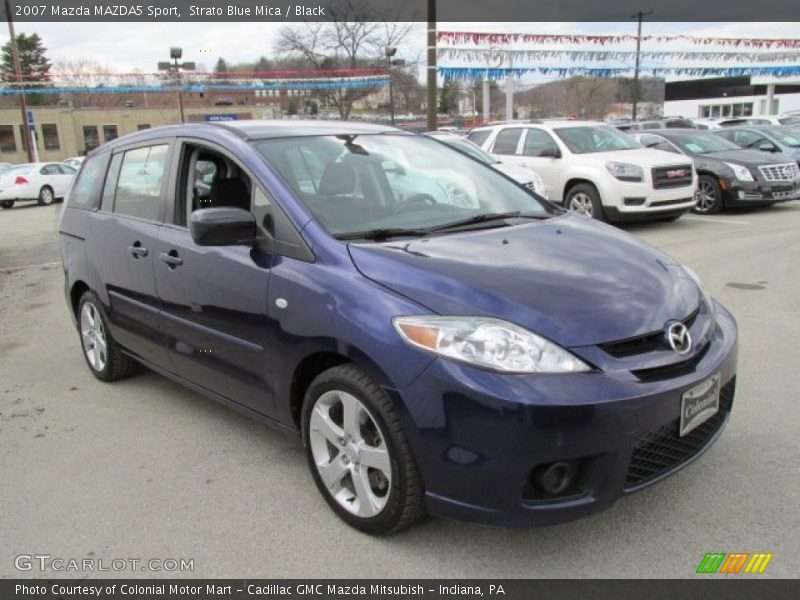 Strato Blue Mica / Black 2007 Mazda MAZDA5 Sport