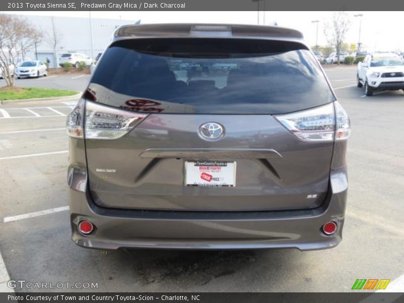 Predawn Gray Mica / Dark Charcoal 2013 Toyota Sienna SE