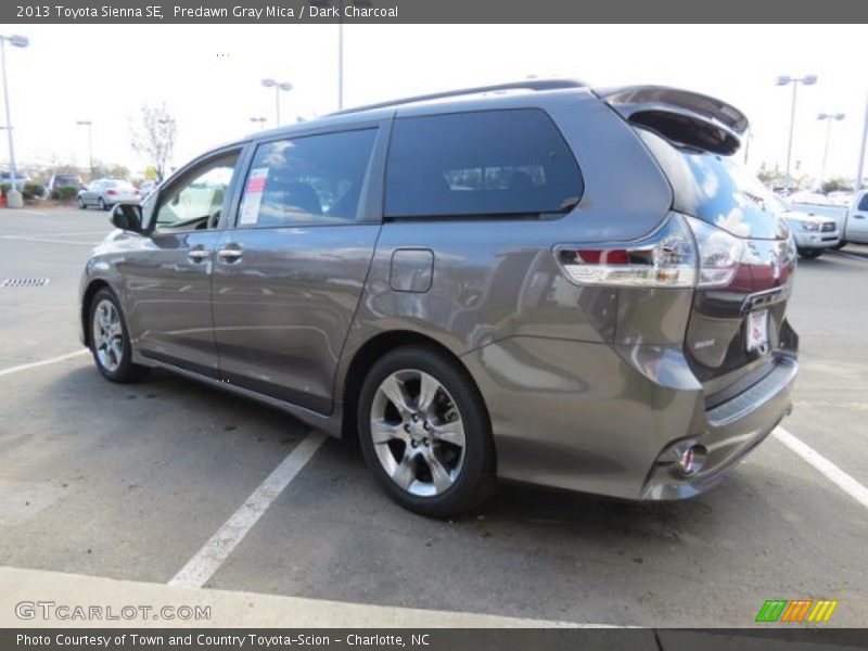 Predawn Gray Mica / Dark Charcoal 2013 Toyota Sienna SE