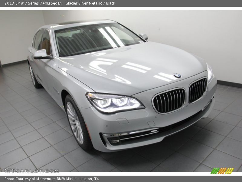 Glacier Silver Metallic / Black 2013 BMW 7 Series 740Li Sedan