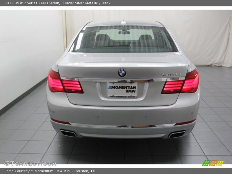 Glacier Silver Metallic / Black 2013 BMW 7 Series 740Li Sedan