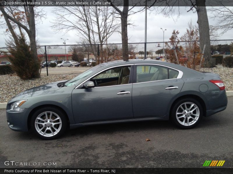 Mystic Jade Metallic / Caffe Latte 2009 Nissan Maxima 3.5 SV