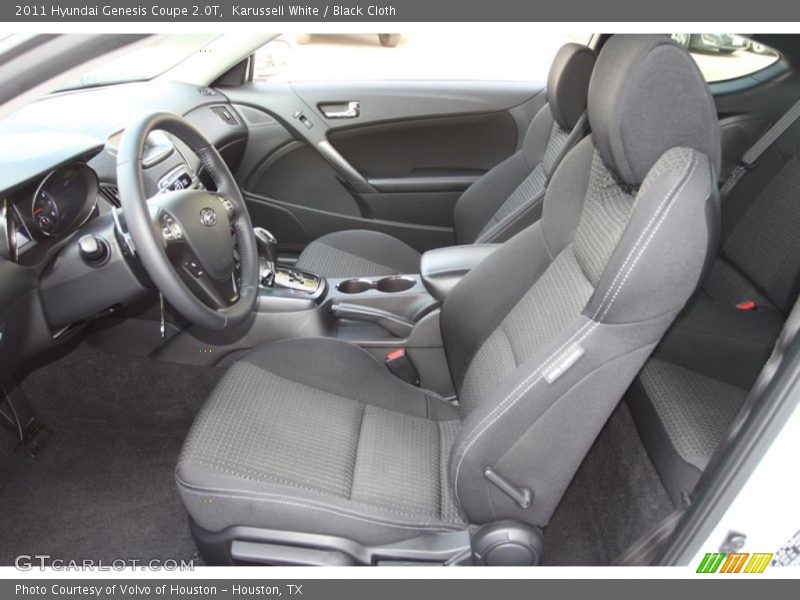 Front Seat of 2011 Genesis Coupe 2.0T