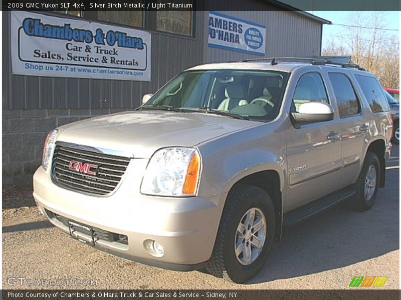 Silver Birch Metallic / Light Titanium 2009 GMC Yukon SLT 4x4