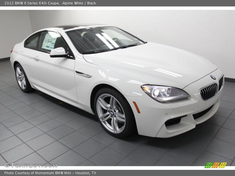 Alpine White / Black 2013 BMW 6 Series 640i Coupe