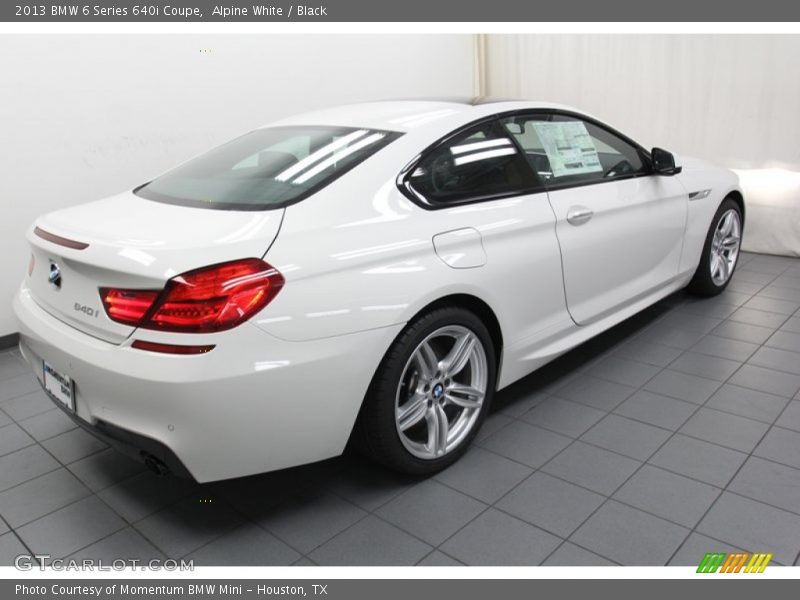 Alpine White / Black 2013 BMW 6 Series 640i Coupe