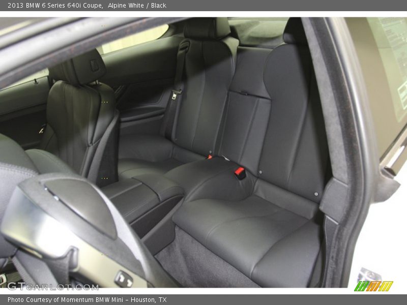 Rear Seat of 2013 6 Series 640i Coupe
