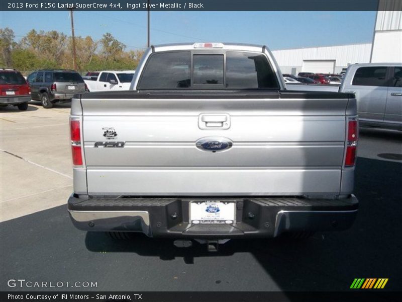 Ingot Silver Metallic / Black 2013 Ford F150 Lariat SuperCrew 4x4