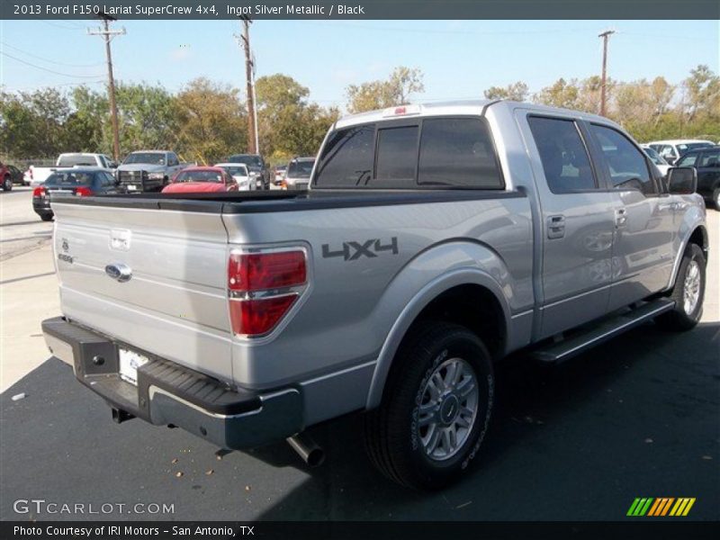 Ingot Silver Metallic / Black 2013 Ford F150 Lariat SuperCrew 4x4