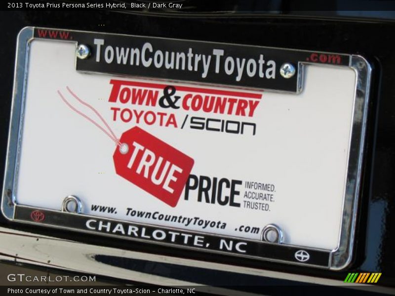 Black / Dark Gray 2013 Toyota Prius Persona Series Hybrid