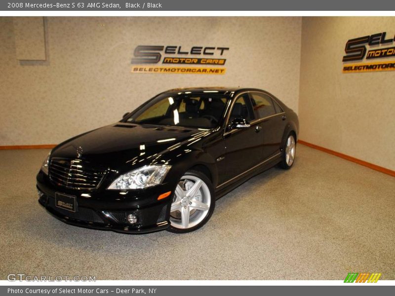Black / Black 2008 Mercedes-Benz S 63 AMG Sedan