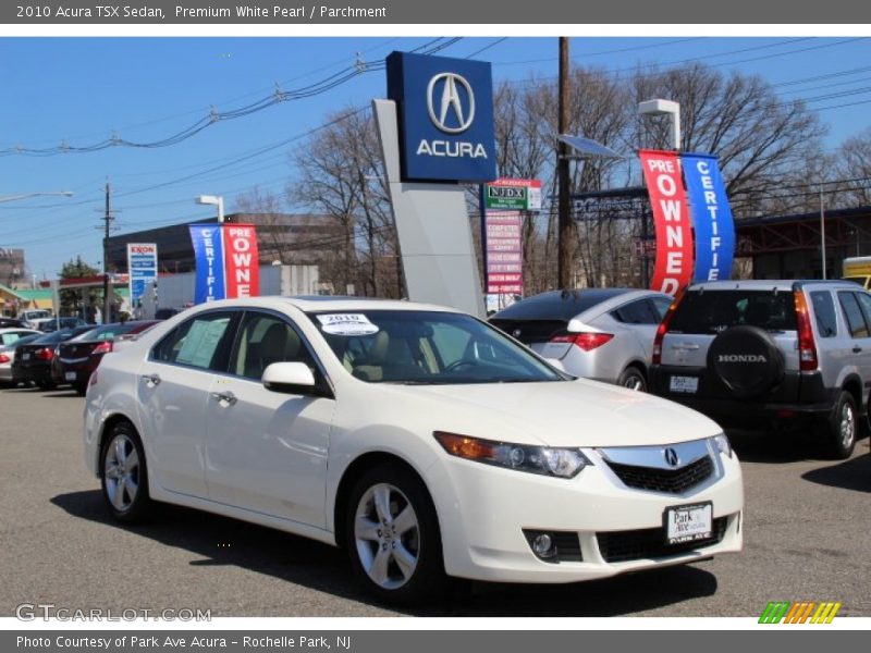 Premium White Pearl / Parchment 2010 Acura TSX Sedan