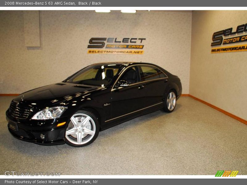 Black / Black 2008 Mercedes-Benz S 63 AMG Sedan