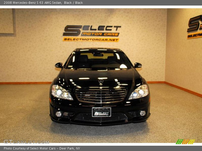 Black / Black 2008 Mercedes-Benz S 63 AMG Sedan