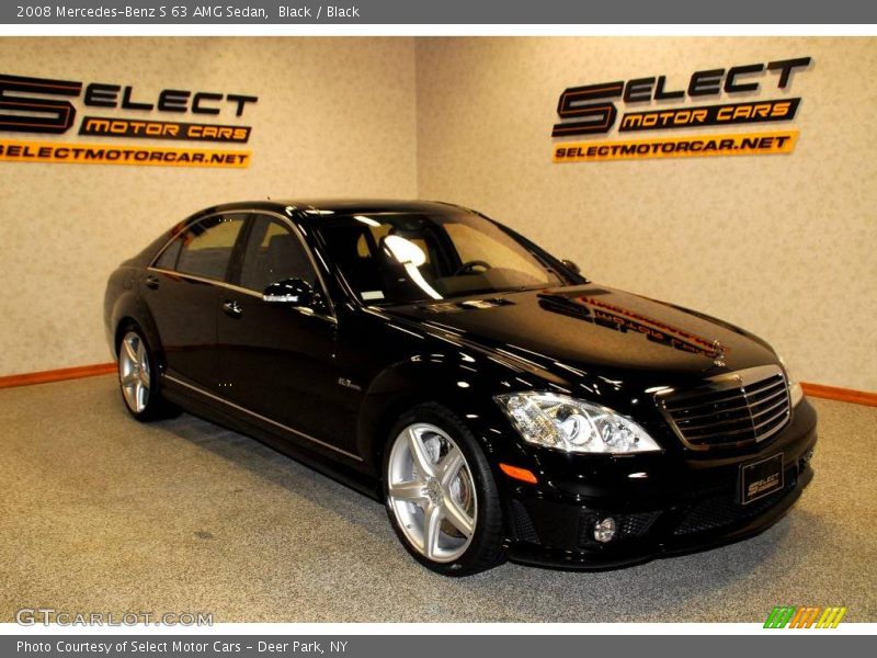Black / Black 2008 Mercedes-Benz S 63 AMG Sedan