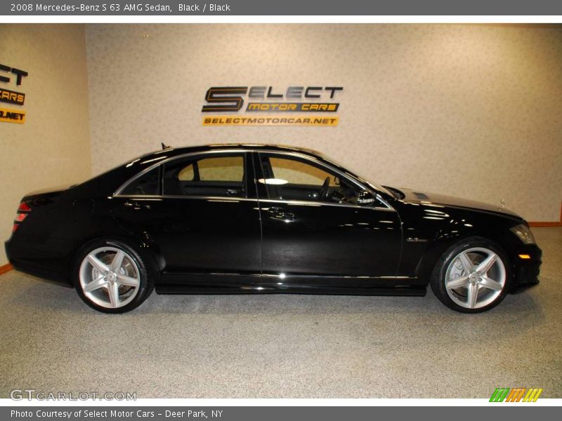 Black / Black 2008 Mercedes-Benz S 63 AMG Sedan