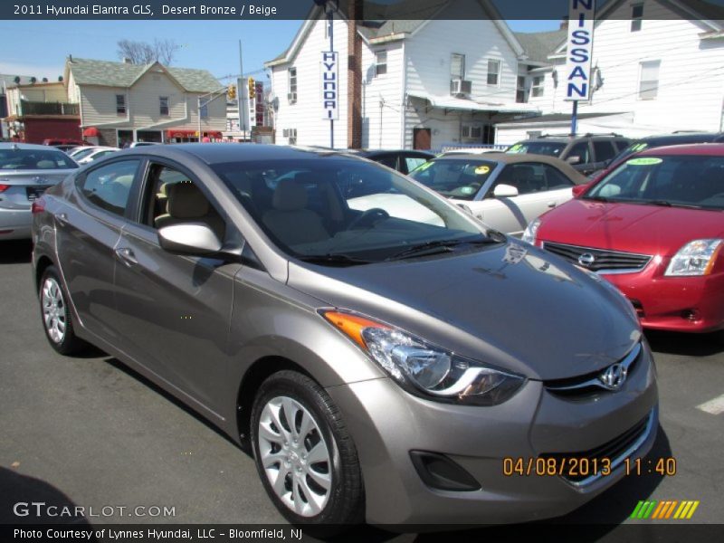 Desert Bronze / Beige 2011 Hyundai Elantra GLS