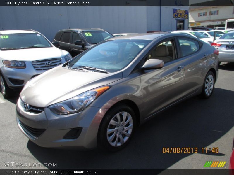 Desert Bronze / Beige 2011 Hyundai Elantra GLS