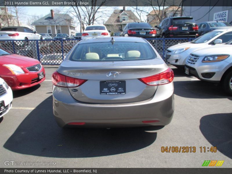 Desert Bronze / Beige 2011 Hyundai Elantra GLS