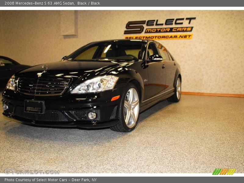 Black / Black 2008 Mercedes-Benz S 63 AMG Sedan