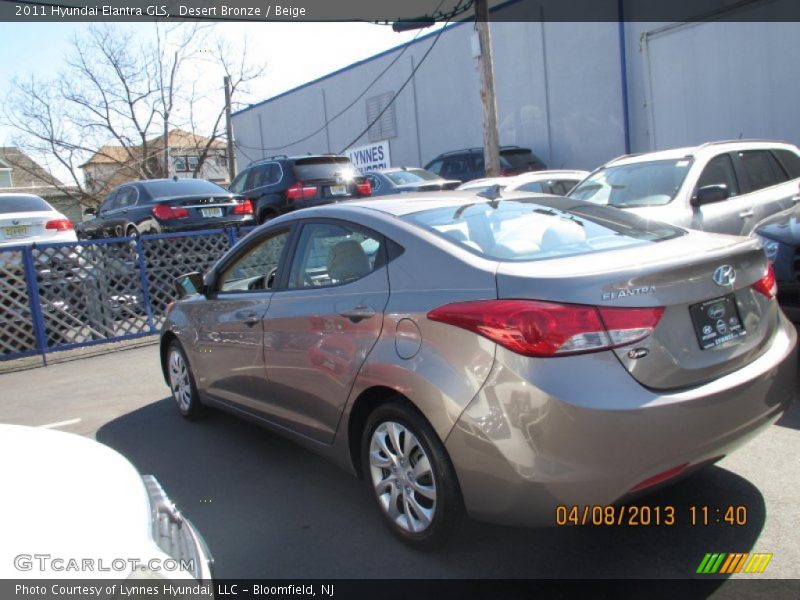 Desert Bronze / Beige 2011 Hyundai Elantra GLS