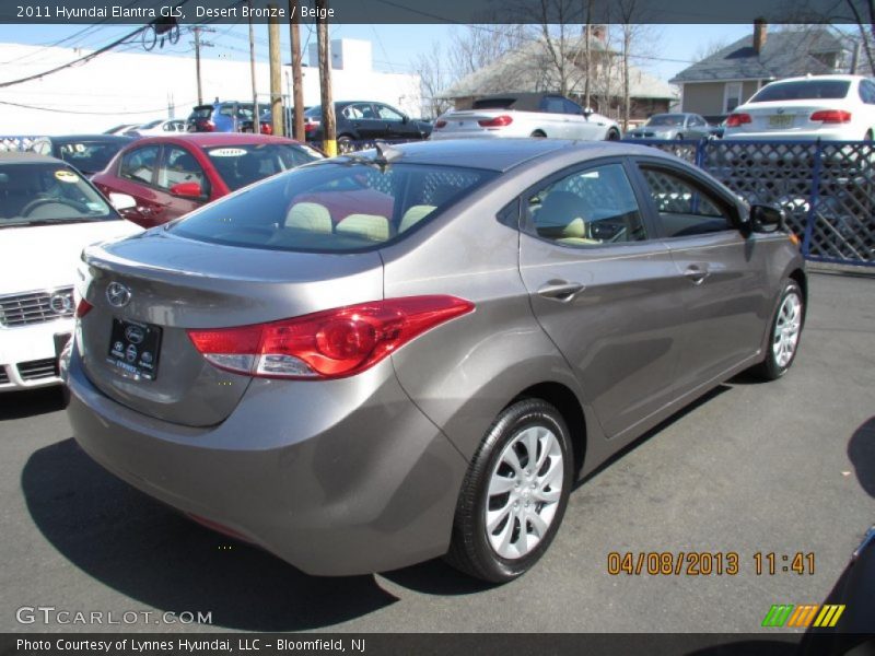 Desert Bronze / Beige 2011 Hyundai Elantra GLS