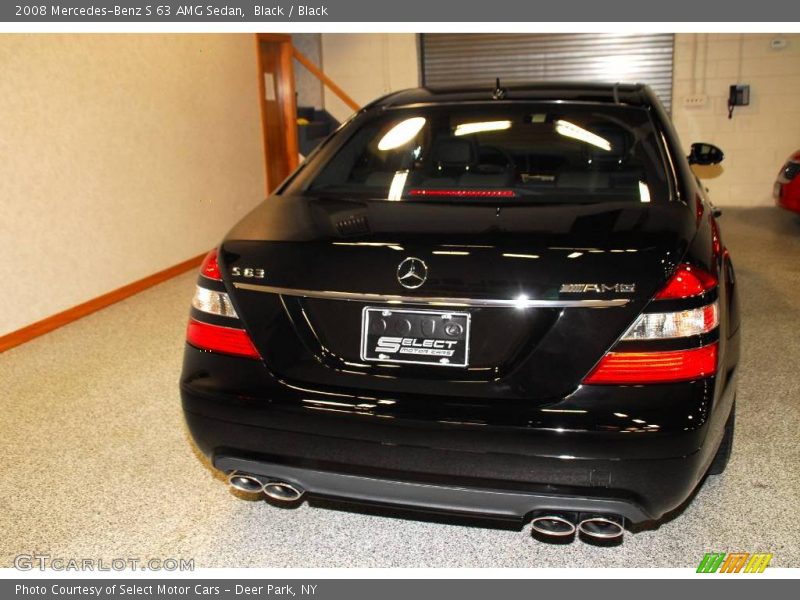 Black / Black 2008 Mercedes-Benz S 63 AMG Sedan