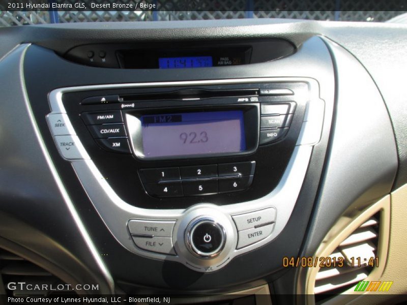 Desert Bronze / Beige 2011 Hyundai Elantra GLS