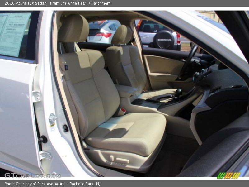 Premium White Pearl / Parchment 2010 Acura TSX Sedan