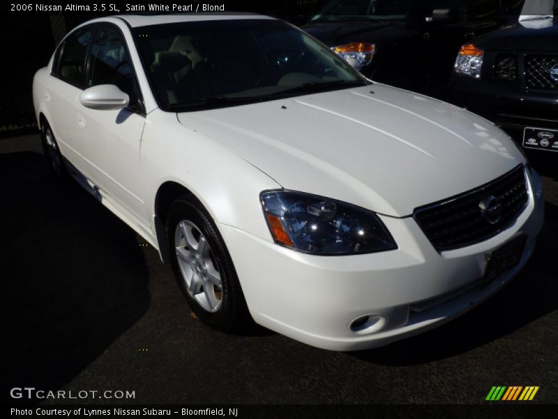 Satin White Pearl / Blond 2006 Nissan Altima 3.5 SL