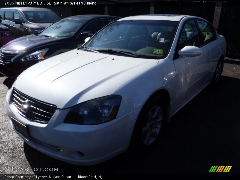 Satin White Pearl / Blond 2006 Nissan Altima 3.5 SL