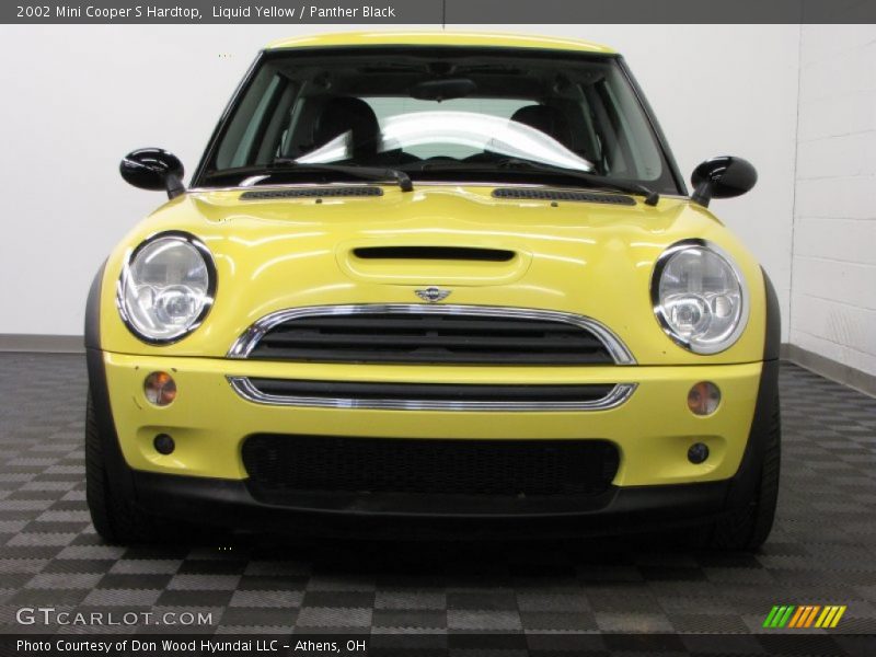 Liquid Yellow / Panther Black 2002 Mini Cooper S Hardtop