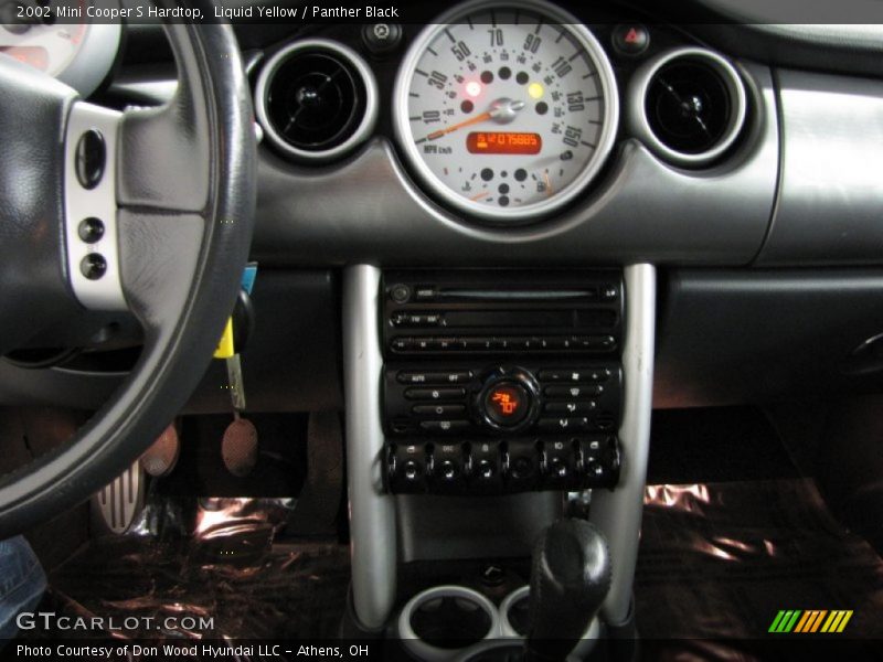 Liquid Yellow / Panther Black 2002 Mini Cooper S Hardtop