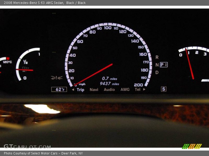 Black / Black 2008 Mercedes-Benz S 63 AMG Sedan