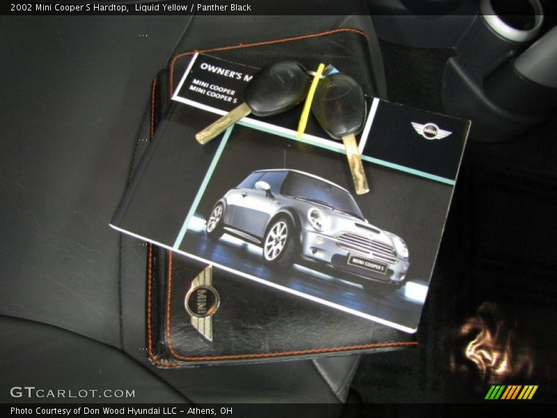 Liquid Yellow / Panther Black 2002 Mini Cooper S Hardtop