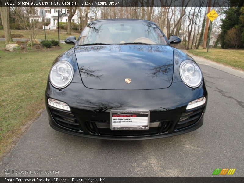 Black / Natural Brown 2011 Porsche 911 Carrera GTS Cabriolet