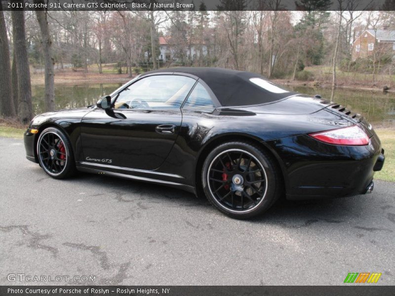 Black / Natural Brown 2011 Porsche 911 Carrera GTS Cabriolet